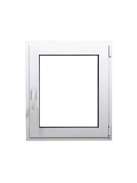 Koemmerling Aufklappbar Fenster PVC Schallisoliert B70xH70cm