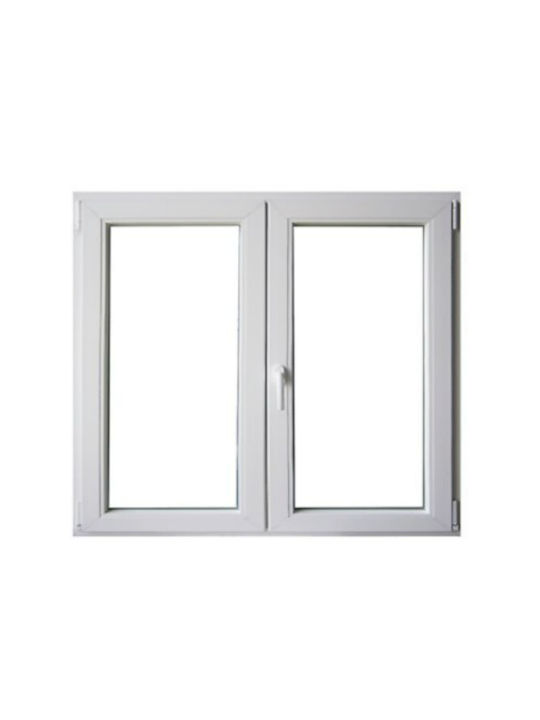 Koemmerling Ανοιγόμενο Παράθυρο PVC Ηχομονωτικό Π120xΥ210cm