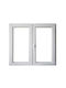 Koemmerling Aufklappbar Fenster PVC Schallisoliert B130xH120cm