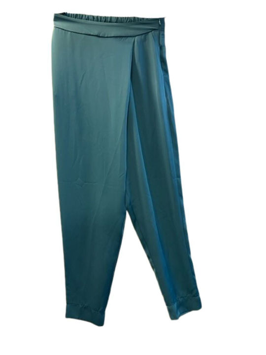 Moutaki Women's Fabric Trousers Blue