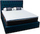 Como felt & wadding producers Semi Double Memory Foam Mattress Topper with Removable Cover & Elastic Straps 120x200x4cm