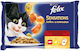 Felix Nassfutter für Katzen mit Meat 4x85gr