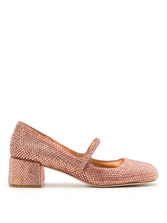 Jeffrey Campbell Pink Heels with Strap Regal