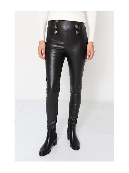 Bon Women's Leather Trousers Black