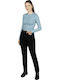 Damenjeans in Schlanker Passform Schwarz