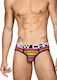 Andrew Christian Sunset Star Rainbow Stripe Ανδρικό Sexy Slip