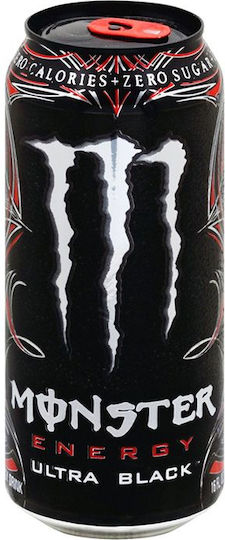 Monster Ultra Black Αναψυκτικό με Ανθρακικό σε Κουτί 500ml
