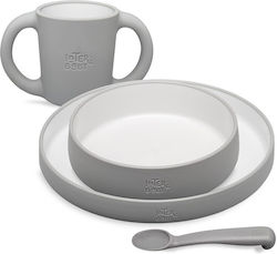 Interbaby Baby & Kids Feeding Set from Plastic 4 Pieces