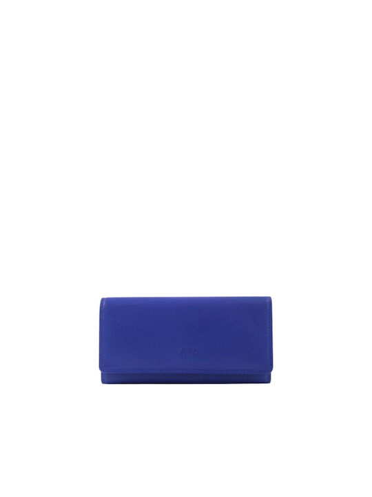 Kion Large Leather Women's Wallet Blue