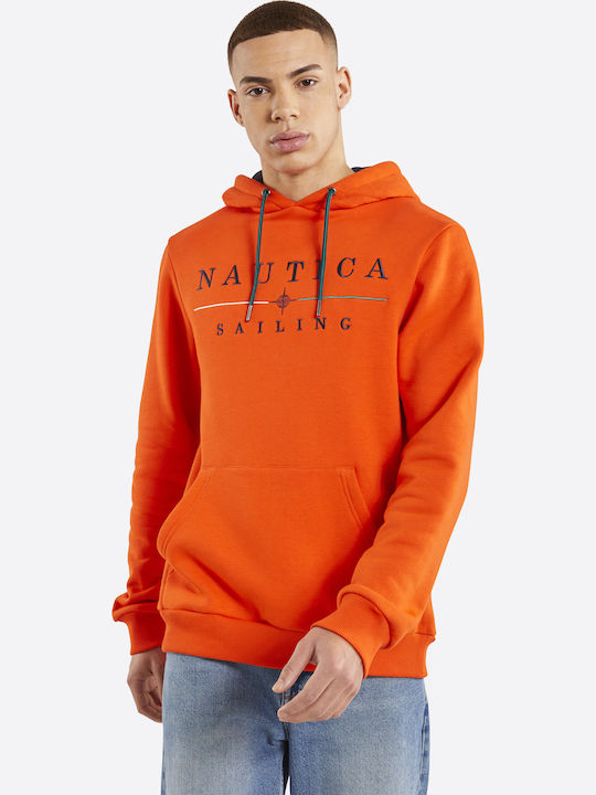 Nautica Φούτερ με Κουκούλα Πορτοκαλί