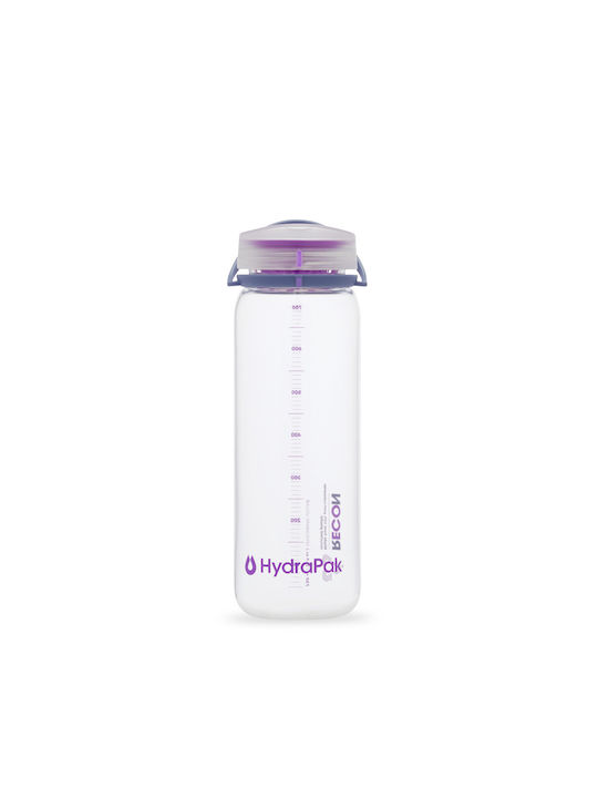 Hydrapak Sport Plastic Water Bottle 750ml Transparent