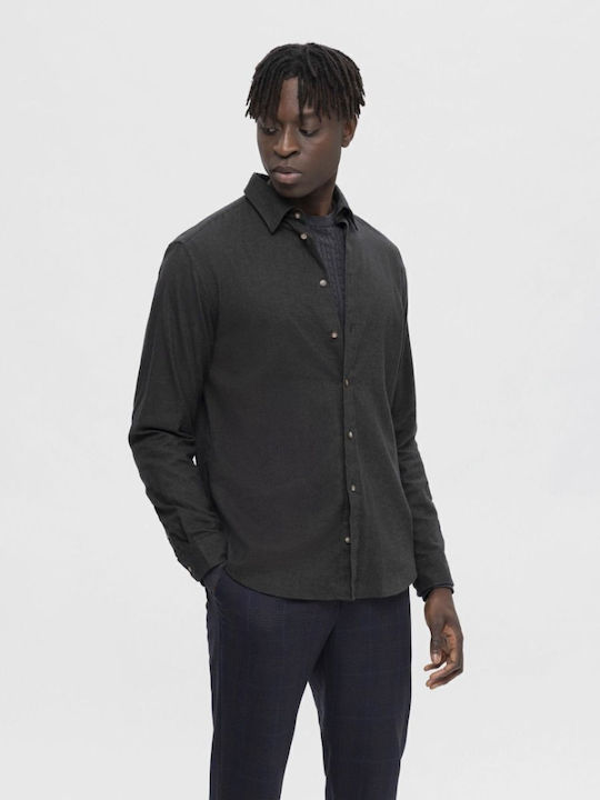 Selected Long Sleeve Flannel Overshirt Narrow F...