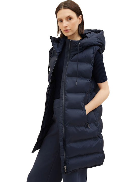 Tom Tailor Lang Damen Ärmellos Puffer Jacke für...