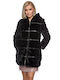 RichgirlBoudoir Women's Short Fur Black