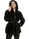 Women's Short Fur Black