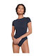 Sloggi Lingerie Short Sleeve Bodysuit Navy Blue