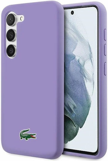 Lacoste Silicone Silicone Back Cover Πλαστικό / Σιλικόνης Μωβ (Galaxy S23)