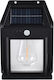 Bk-888 Wall Mounted Solar Light 1W 600lm Natural White with Motion Sensor and Photocell IP65