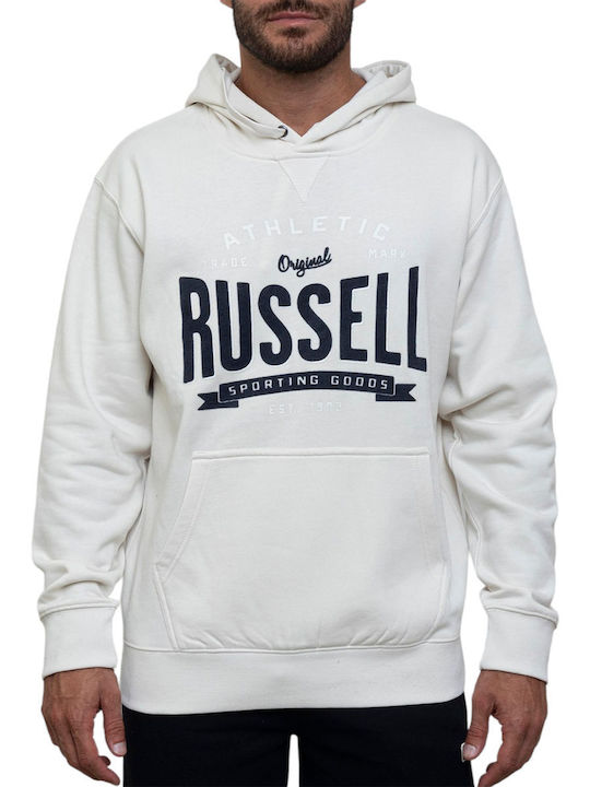 Russell Athletic Men s Hooded Sweatshirt White A3 026 2 526