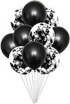 Set 10 Ballons Schwarz