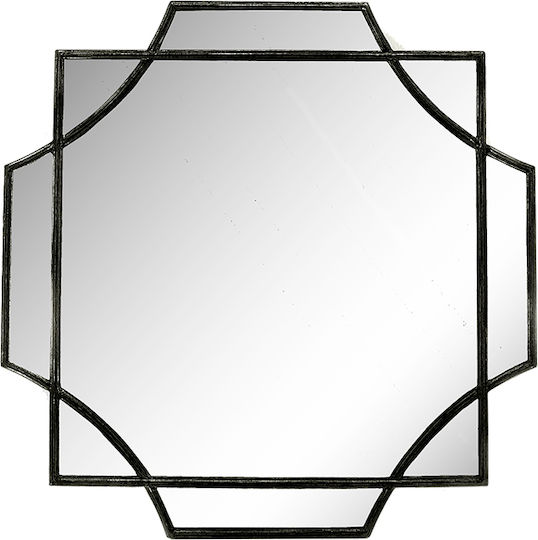 Zaros MI143 Καθρέπτης Ορθογώνιος Μαύρος 80x80cm Zaros MI143 Καθρέπτης Ορθογώνιος Μαύρος 80x80cm