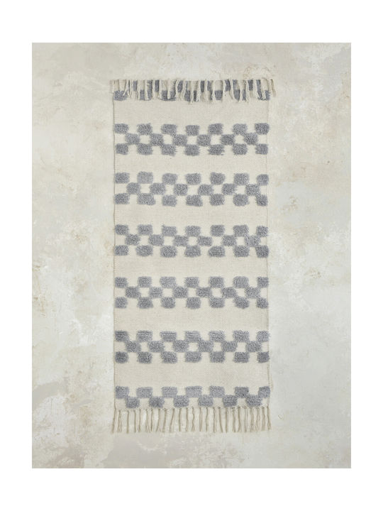Nima Lark Χαλί Ορθογώνιο Βαμβακερό Γκρι 60x130cm