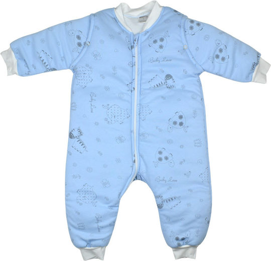 Ninetta Bebe Sac De Dormit Pentru Bebeluşi De Iarnă Cu Mâneci Detaşabile Albastru Deschis Ninetta Bebe Sac De Dormit Pentru Bebeluşi De Iarnă Cu Mâneci Detaşabile Albastru Deschis