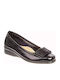 Damen Ballerinas aus Lackleder in Schwarz Farbe