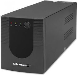 Qoltec FR UPS Line-Interactive 1200VA 720W με 4 Πρίζες