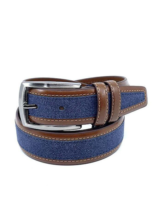 Legend Accessories Men's Belt Leather Blue