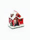 Aca Illuminated Christmas Decorative House with Music White