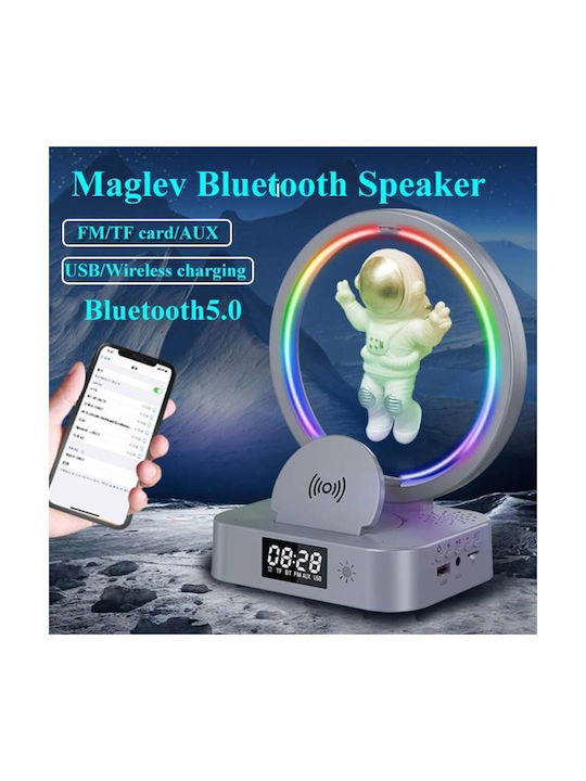 Tabletop Digital Clock with Alarm & Wireless Charging White Y-588