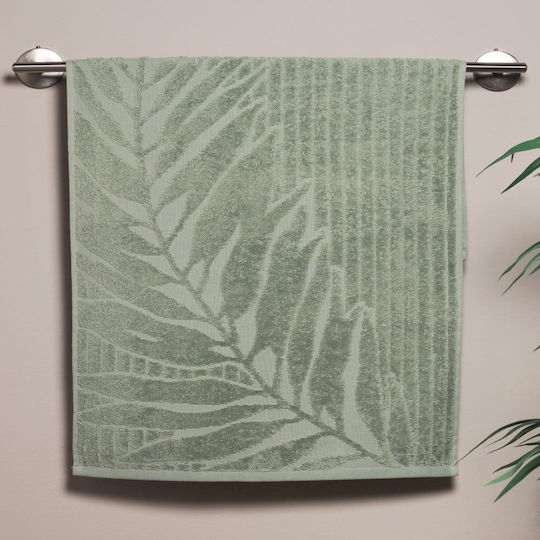 Kentia Πετσέτα Σώματος Stylish Pianta 70x140εκ. Mint Βάρους 500gr/m²