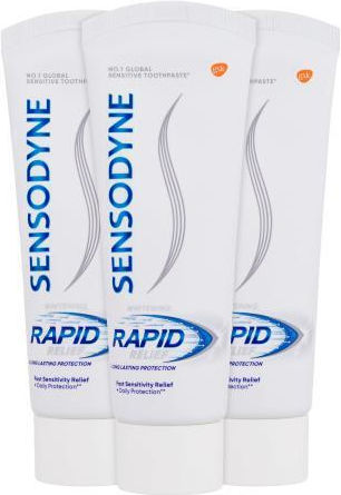 Sensodyne Rapid Relief Whitening Pastă de dinți pentru Albire 3x
