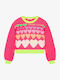 Kinderpullover Langarm Fuchsie