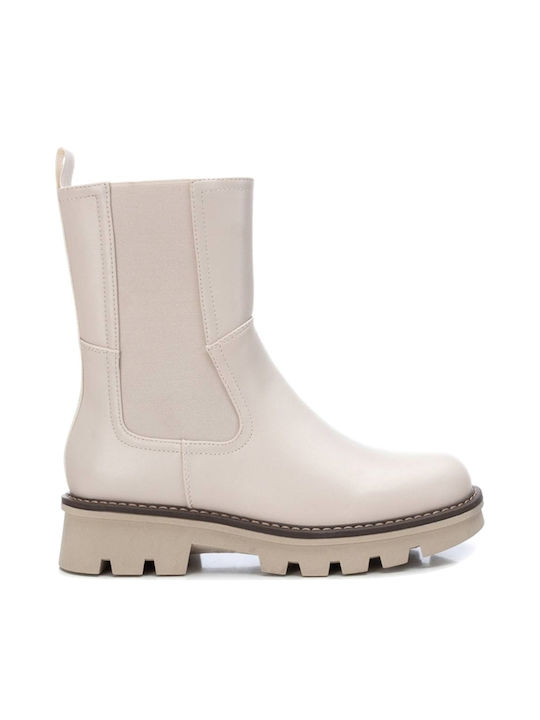 Xti Damen Knöchelstiefel Beige