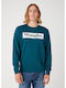 Wrangler Herren Sweatshirt Hellblau