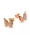 Bode Υποαλλεργικά Παιδικά Σκουλαρίκια Καρφωτά Πεταλούδες από Ατσάλι