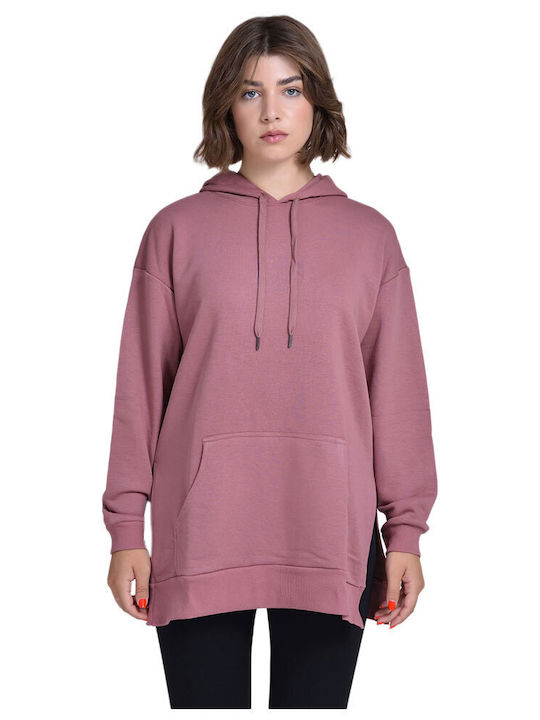 Target Women's Long Hooded Sweatshirt Pink