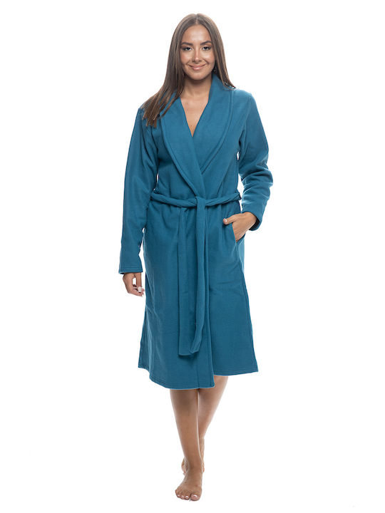 Koyote Winter Damen Vlies Robe Blau