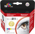 TB Print Inkjet Printer Compatible Ink Canon 250 Pages 9ml Multiple (Color)