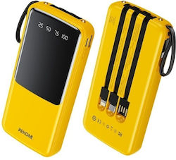 WK WP-10 Power Bank 20000mAh 12W Κίτρινο