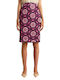 Forel Pencil Midi Skirt in Fuchsia color