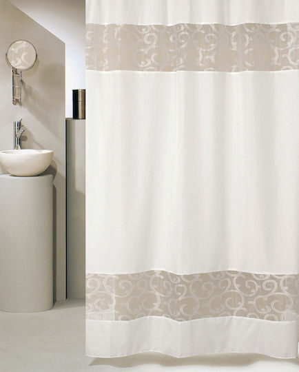 San Lorentzo Duschvorhang 180x200cm White