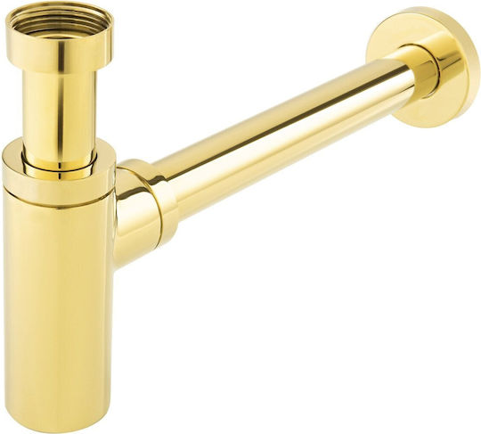 Ferro Brass Siphon Sink Gold