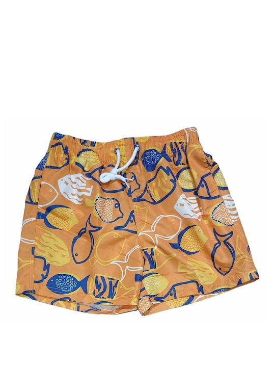 Speedy Shark Kids Swimwear Swim Shorts Orange