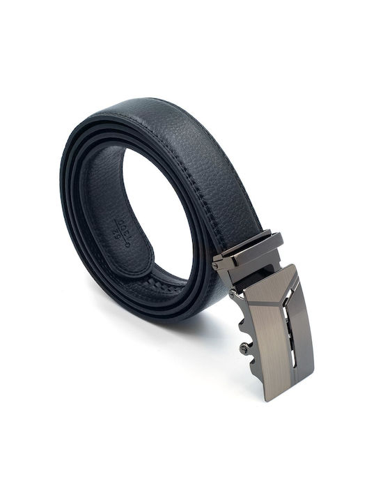 Factory Men's Leather Belt Black