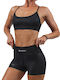 Dri-Fit Damen Sport-BH Schwarz mit Futter