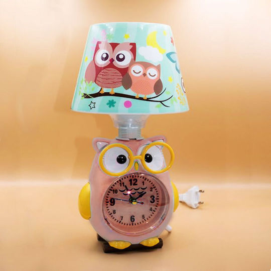 Kinder Tischlampe Beistelltischlampe Eule mit Projektor Thema Entwürfe Rosa 10cm