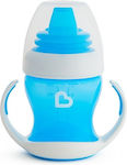 Munchkin Gentle Cup Lernbecher Silikon mit Griffen Blau für 4m+m+ 118ml